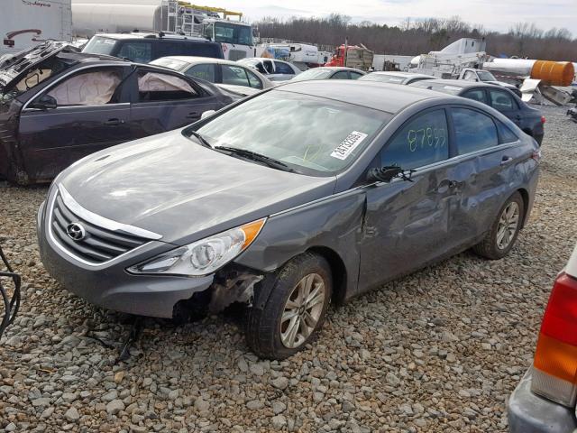 5NPEB4ACXEH920065 - 2014 HYUNDAI SONATA GLS GRAY photo 2