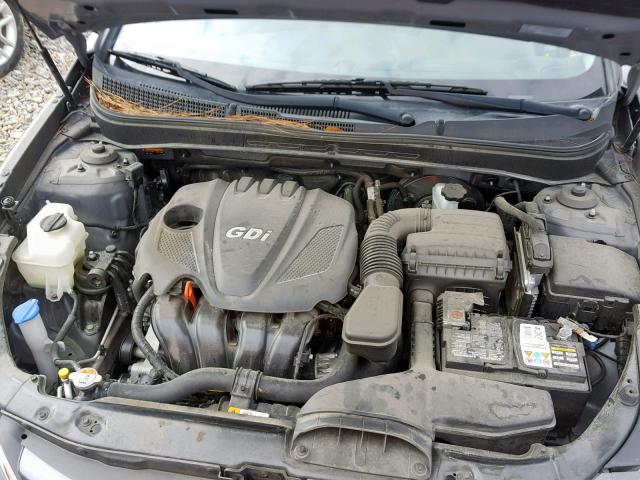 5NPEB4ACXEH920065 - 2014 HYUNDAI SONATA GLS GRAY photo 7