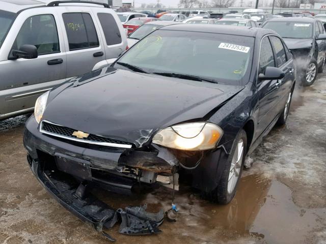 2G1WC5E35D1159598 - 2013 CHEVROLET IMPALA LTZ BLACK photo 2