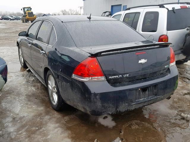 2G1WC5E35D1159598 - 2013 CHEVROLET IMPALA LTZ BLACK photo 3