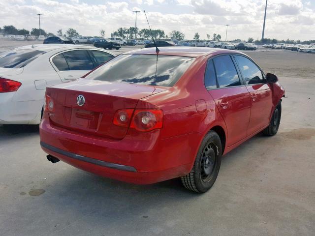 3VWPF71K87M069965 - 2007 VOLKSWAGEN JETTA 2.5 RED photo 4