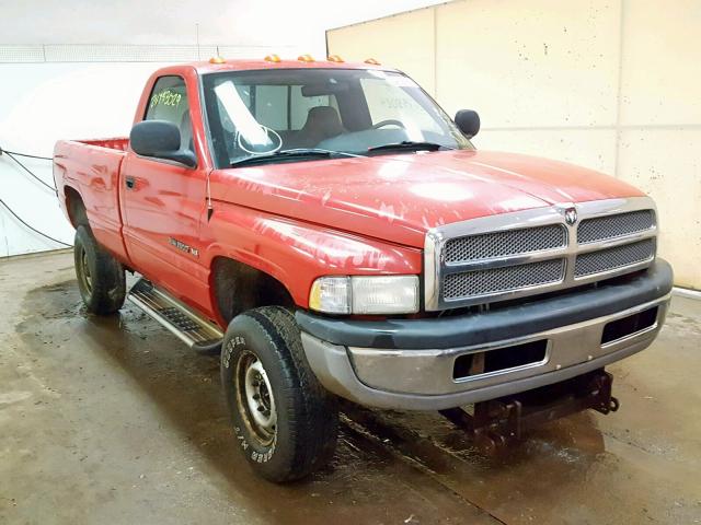 3B7KF26Z62M261285 - 2002 DODGE RAM 2500 RED photo 1