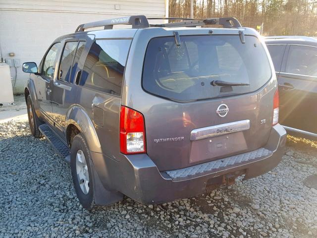 5N1AR18WX6C611682 - 2006 NISSAN PATHFINDER GRAY photo 3