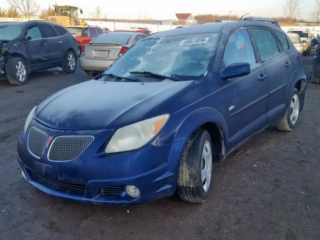 5Y2SL63855Z411899 - 2005 PONTIAC VIBE BLUE photo 2