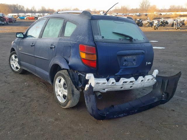 5Y2SL63855Z411899 - 2005 PONTIAC VIBE BLUE photo 3