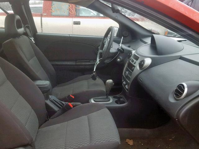 1G8AN15F37Z187601 - 2007 SATURN ION LEVEL RED photo 5