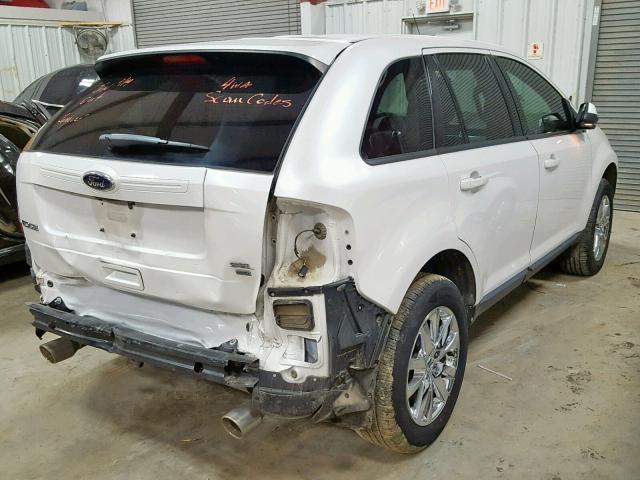 2FMDK4JC3EBA33233 - 2014 FORD EDGE SEL WHITE photo 4