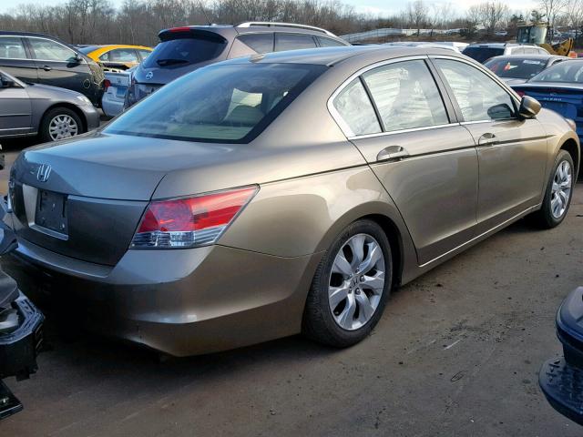 1HGCP26808A050101 - 2008 HONDA ACCORD EXL TAN photo 4