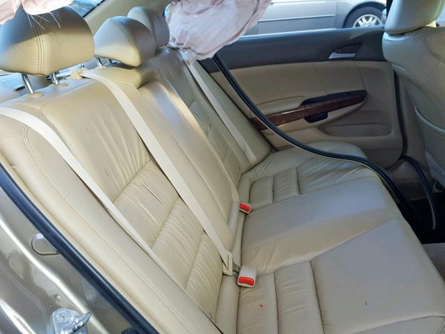 1HGCP26808A050101 - 2008 HONDA ACCORD EXL TAN photo 6