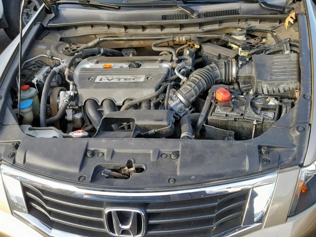 1HGCP26808A050101 - 2008 HONDA ACCORD EXL TAN photo 7