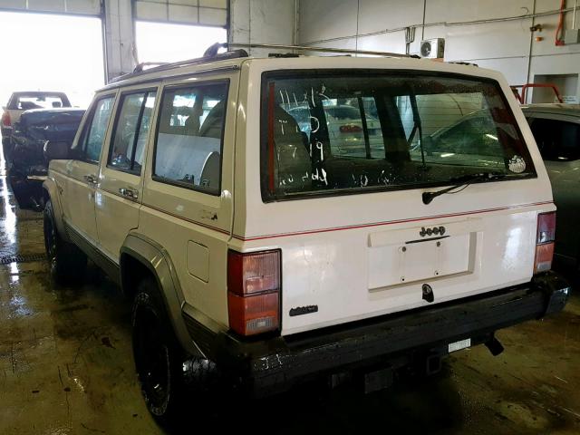 1J4FJ58S9ML605630 - 1991 JEEP CHEROKEE L WHITE photo 3