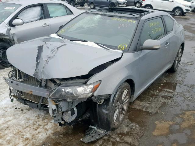 JTKJF5C73D3062255 - 2013 TOYOTA SCION TC ნაცრისფერი ფოტო 2