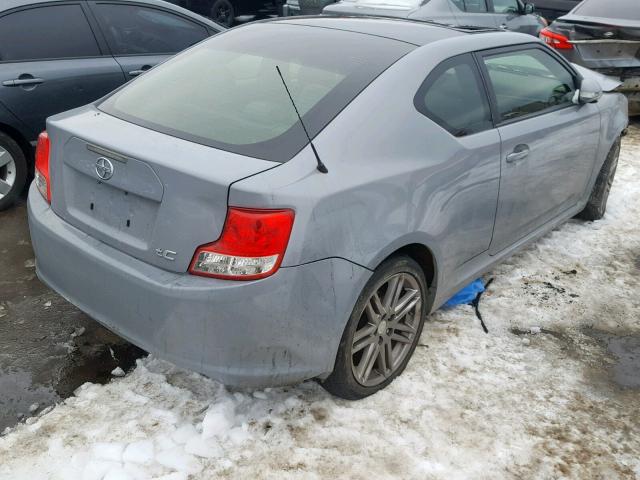 JTKJF5C73D3062255 - 2013 TOYOTA SCION TC ნაცრისფერი ფოტო 4