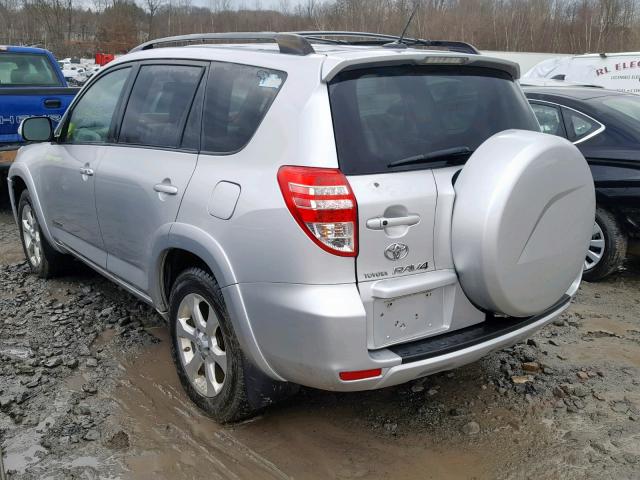 JTMDF4DV9AD033750 - 2010 TOYOTA RAV4 LIMIT SILVER photo 3