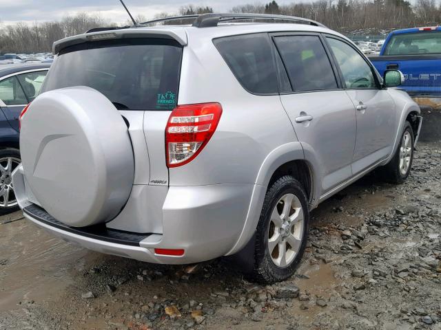 JTMDF4DV9AD033750 - 2010 TOYOTA RAV4 LIMIT SILVER photo 4