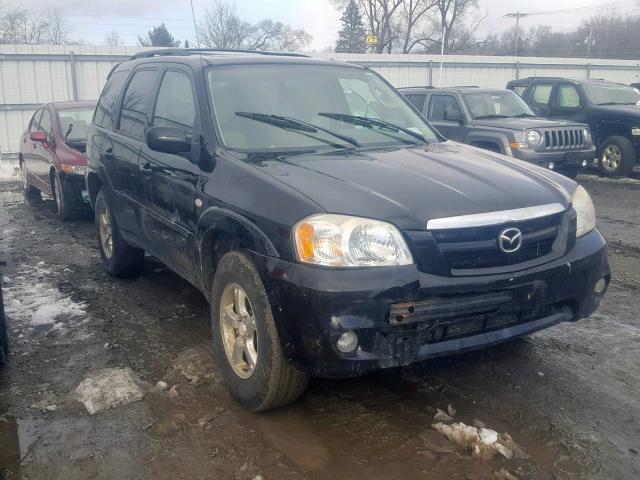 4F2CZ94106KM01586 - 2006 MAZDA TRIBUTE S BLACK photo 1