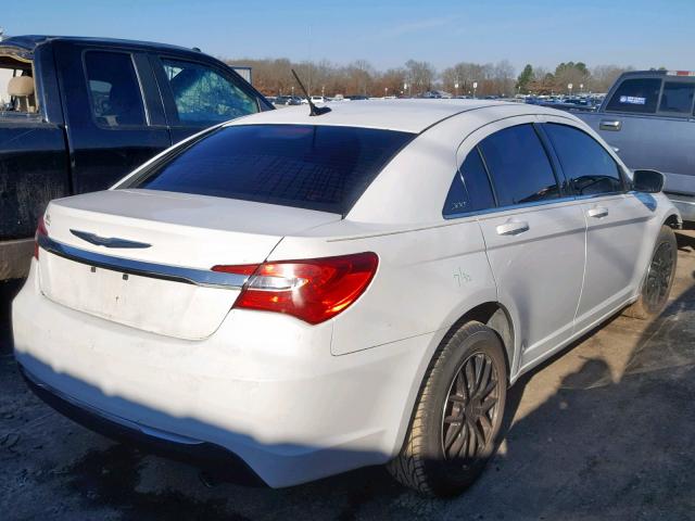 1C3CCBBBXDN728887 - 2013 CHRYSLER 200 TOURIN WHITE photo 4