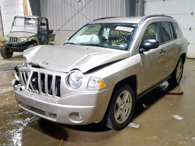 1J4FF47B89D137517 - 2009 JEEP COMPASS SP თაფლისფერი ფოტო 2