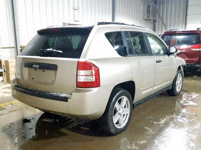 1J4FF47B89D137517 - 2009 JEEP COMPASS SP თაფლისფერი ფოტო 4