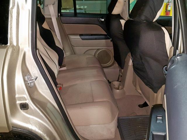 1J4FF47B89D137517 - 2009 JEEP COMPASS SP თაფლისფერი ფოტო 6