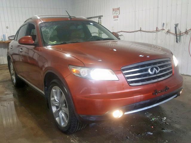 JNRAS08W98X207576 - 2008 INFINITI FX35 ORANGE photo 1