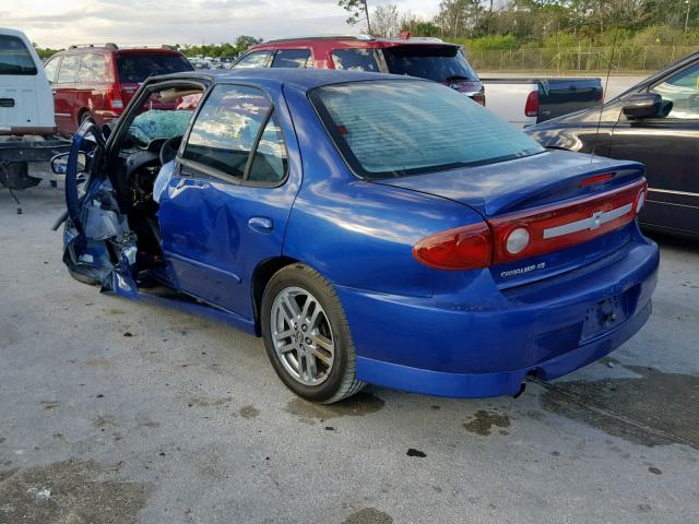 1G1JH52F737327950 - 2003 CHEVROLET CAVALIER L BLUE photo 3