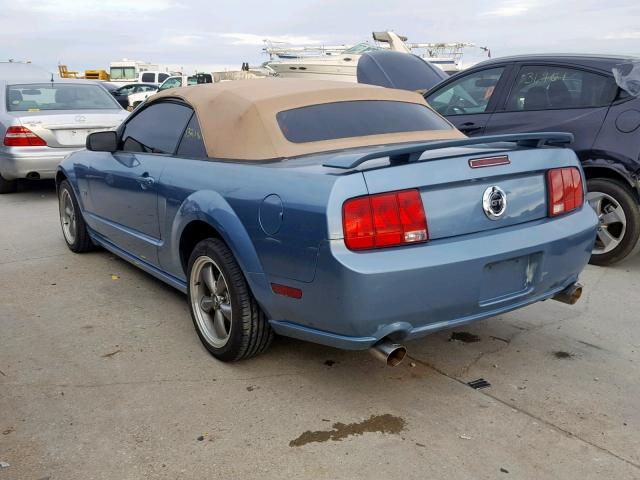 1ZVFT85H075334697 - 2007 FORD MUSTANG GT BLUE photo 3