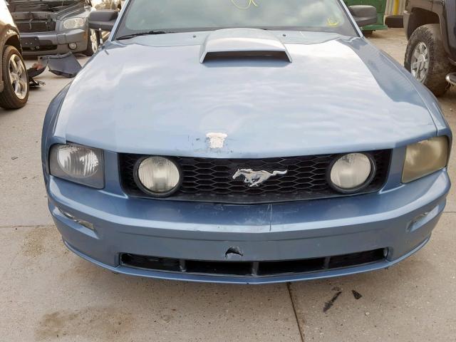 1ZVFT85H075334697 - 2007 FORD MUSTANG GT BLUE photo 9