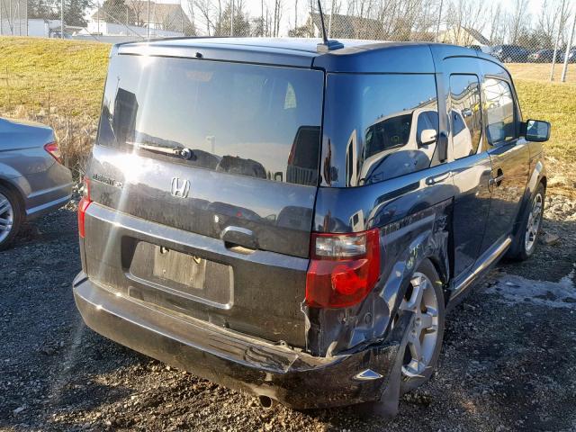 5J6YH17947L012614 - 2007 HONDA ELEMENT SC BLACK photo 4