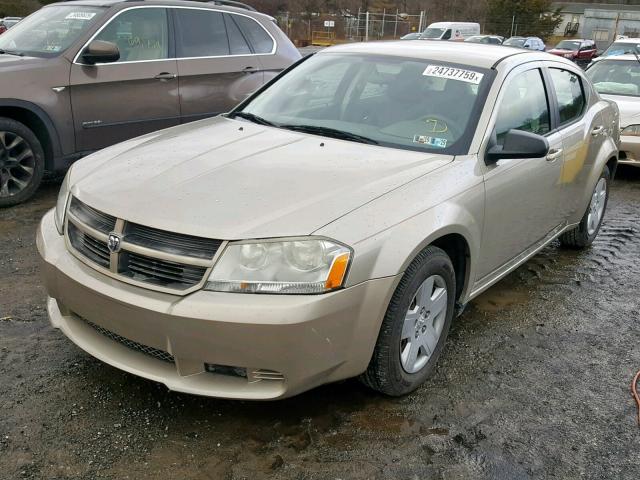 1B3LC46BX9N542938 - 2009 DODGE AVENGER SE TAN photo 2