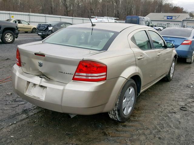 1B3LC46BX9N542938 - 2009 DODGE AVENGER SE TAN photo 4