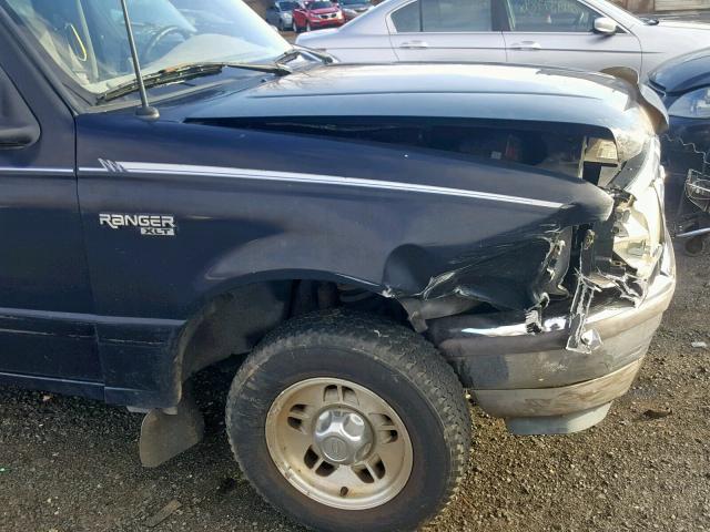 1FTCR10A9STA61432 - 1995 FORD RANGER BLACK photo 9