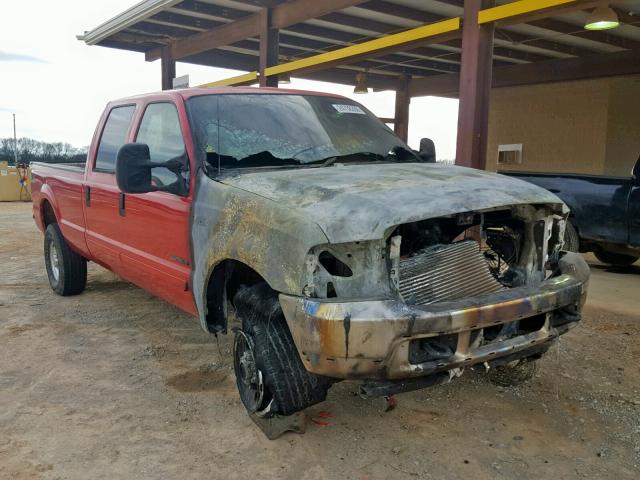 1FTSW31F62EB52754 - 2002 FORD F350 SRW S RED photo 1