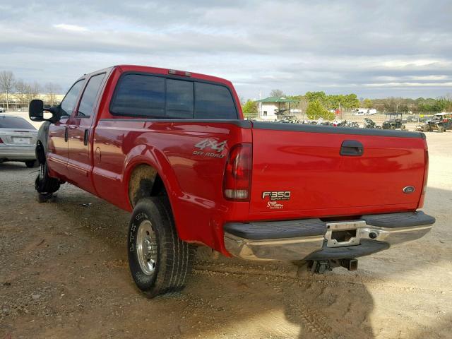 1FTSW31F62EB52754 - 2002 FORD F350 SRW S RED photo 3