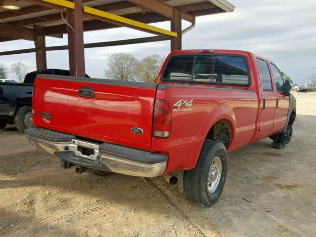 1FTSW31F62EB52754 - 2002 FORD F350 SRW S RED photo 4