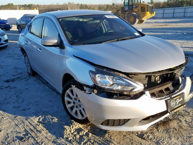 3N1AB7AP3HL656326 - 2017 NISSAN SENTRA S GRAY photo 1