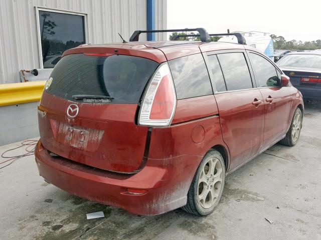 JM1CR2W31A0368964 - 2010 MAZDA 5 RED photo 4