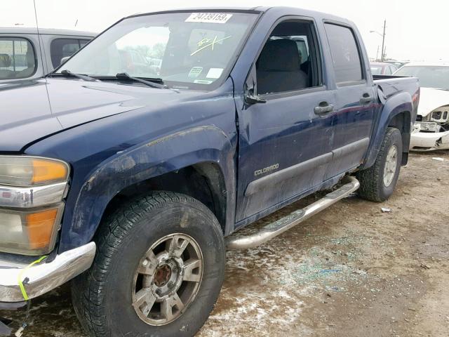 1GCDS136548185929 - 2004 CHEVROLET COLORADO BLUE photo 9