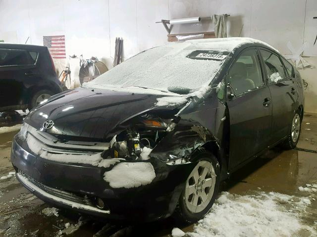 JTDKB20U987703665 - 2008 TOYOTA PRIUS BLACK photo 2