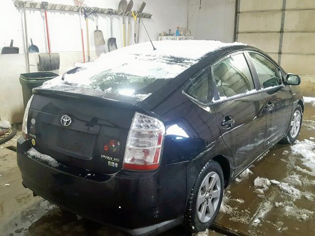 JTDKB20U987703665 - 2008 TOYOTA PRIUS BLACK photo 4