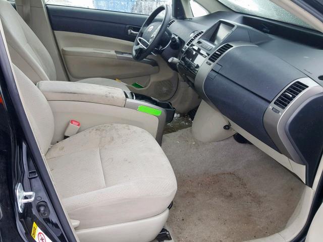 JTDKB20U987703665 - 2008 TOYOTA PRIUS BLACK photo 5