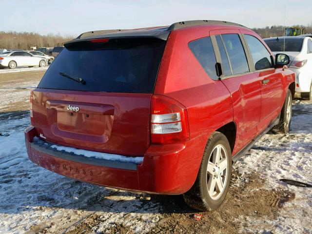 1J8FT47048D793752 - 2008 JEEP COMPASS SP 红色 照片 4