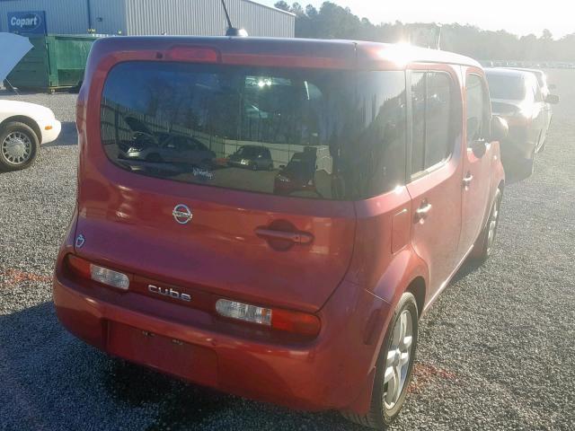 JN8AZ28R09T110250 - 2009 NISSAN CUBE BASE RED photo 4