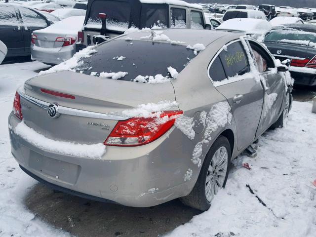 W04GP5EC3B1046469 - 2011 BUICK REGAL CXL TAN photo 4