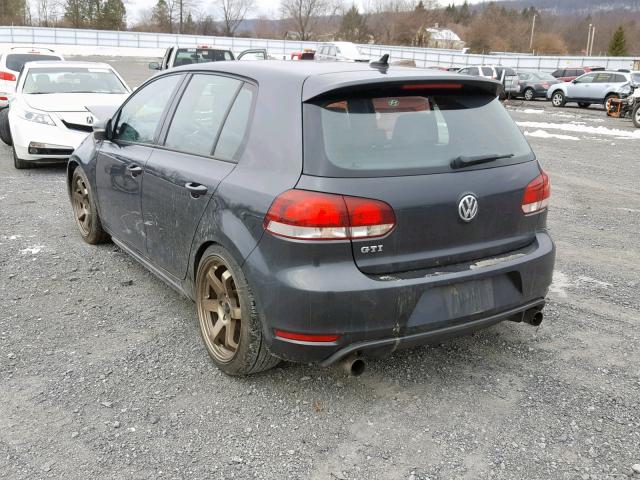 WVWGD7AJ2CW251025 - 2012 VOLKSWAGEN GTI GRAY photo 3