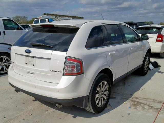 2FMDK3KC8ABA22327 - 2010 FORD EDGE LIMIT WHITE photo 4