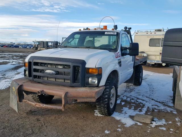 1FDSF35578EE41471 - 2008 FORD F350 SRW S WHITE photo 2