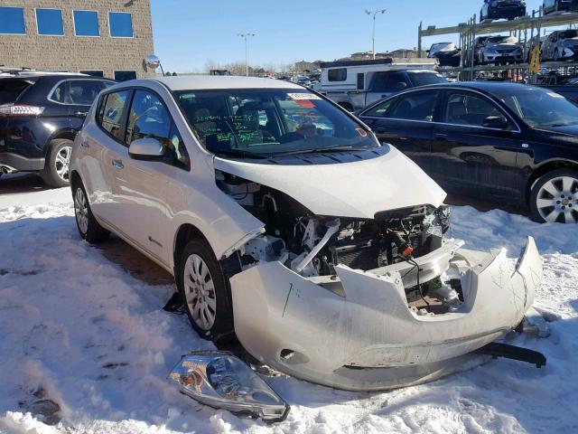 1N4BZ0CP9HC302023 - 2017 NISSAN LEAF S WHITE photo 1