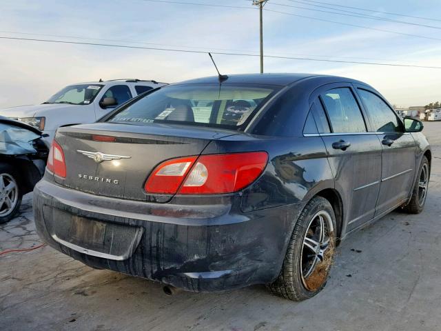 1C3LC46K68N237275 - 2008 CHRYSLER SEBRING LX BLACK photo 4