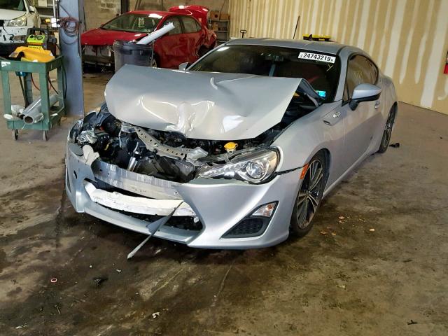 JF1ZNAA1XD1733457 - 2013 TOYOTA SCION FR-S SILVER photo 2